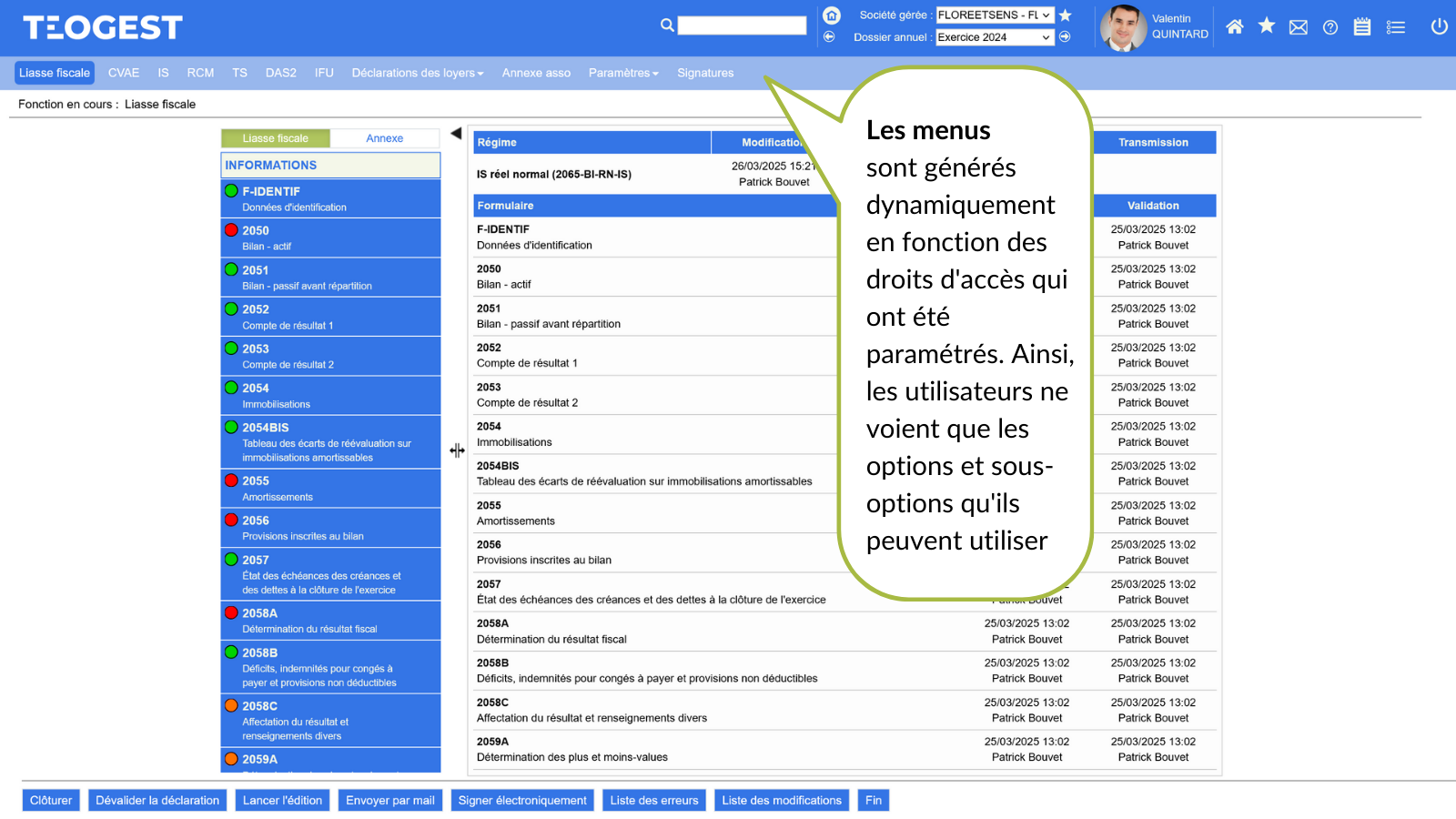 Lorganisation standardisee des pages decoupee en cinq zones  2  La ligne des menus